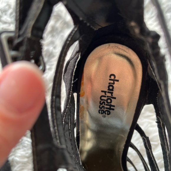 Charlotte Russe high heels, gladiator wrap design, close at ankle, size 9 - Picture 2 of 6